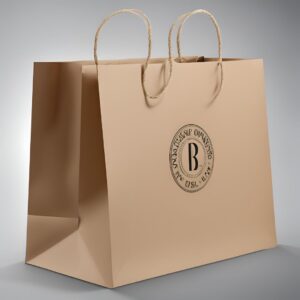large branded bag with logo in the center